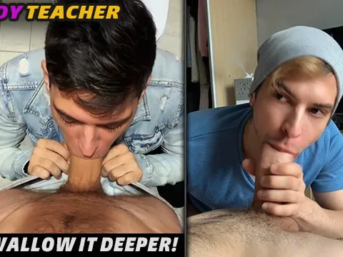 Cris Fabio trains a youthfull Latino dude how to suck a rigid fuck-stick in release restroom