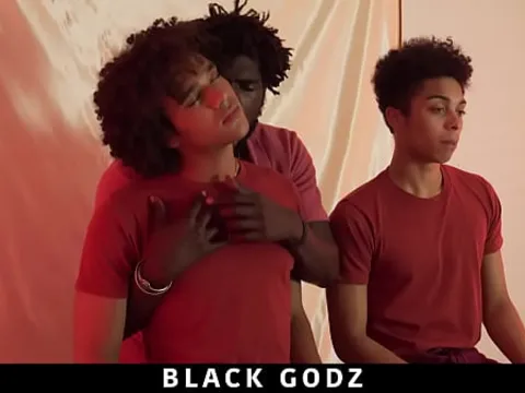 Devin Trez takes on one hung moonless studs on every side a wild three-way exaltation