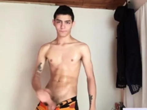 Anorexic latin twink jerking his broad in the beam cock